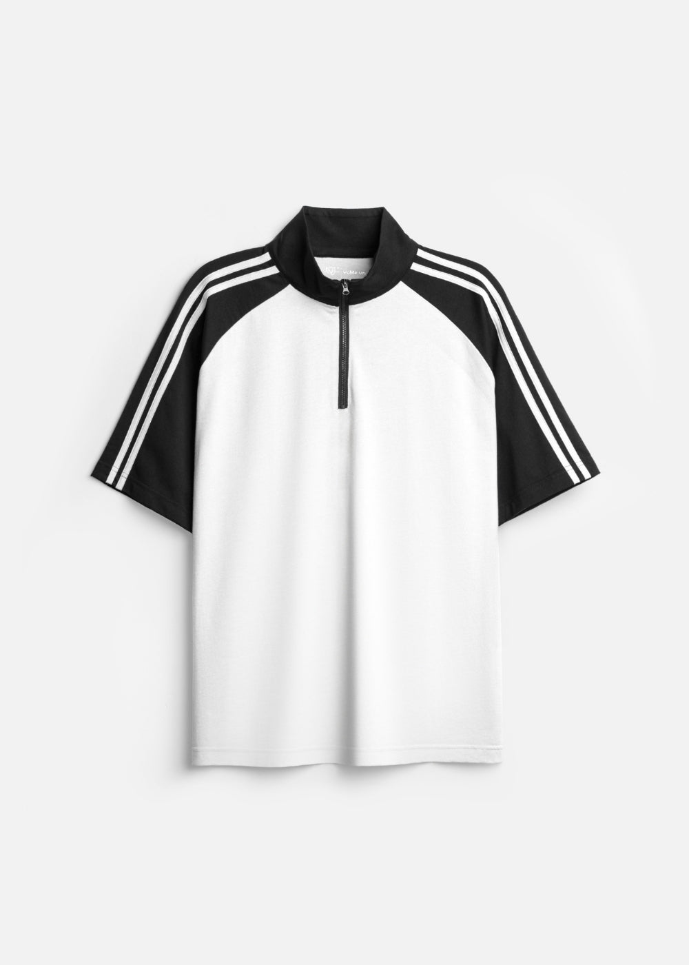 Áo Polo Raglan Mát Mềm Mại The No Style 240 Trắng Đen