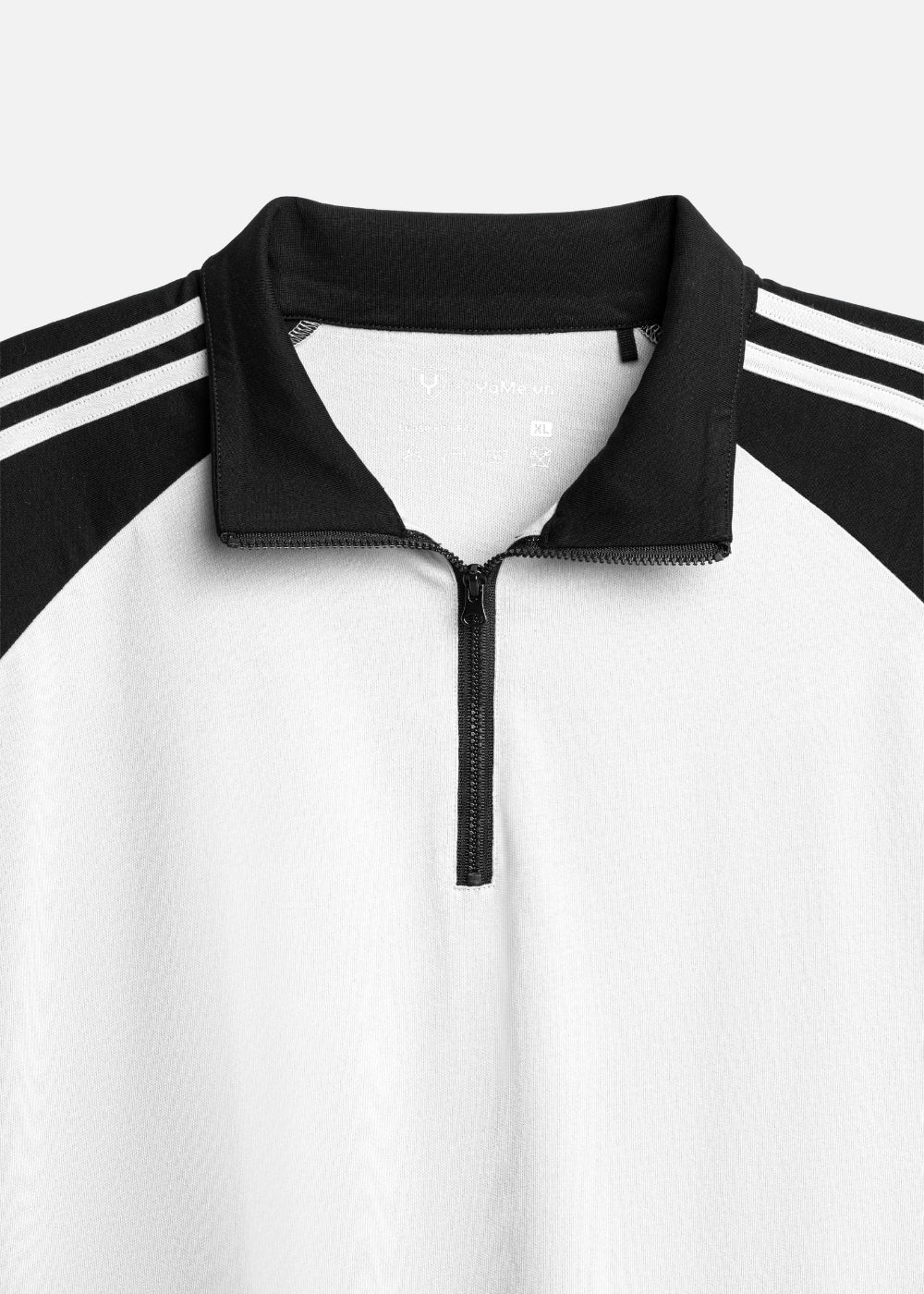 Áo Polo Raglan Mát Mềm Mại The No Style 240 Trắng Đen