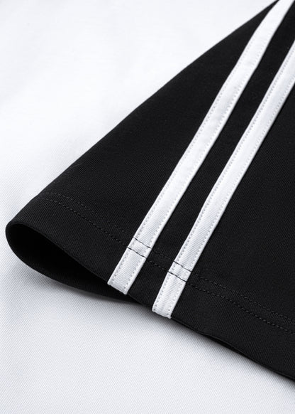 Áo Polo Raglan Mát Mềm Mại The No Style 240 Trắng Đen