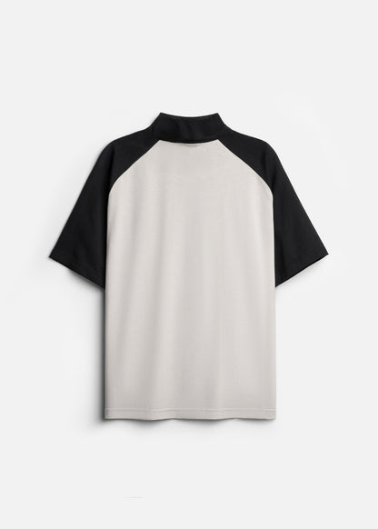 Áo Polo Raglan Mát Mềm Mại The No Style 240 Xám Đen