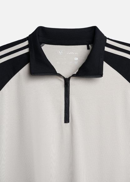 Áo Polo Raglan Mát Mềm Mại The No Style 240 Xám Đen