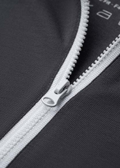 Áo Polo Raglan Mát Mềm Mại The No Style 240 Xám Trắng