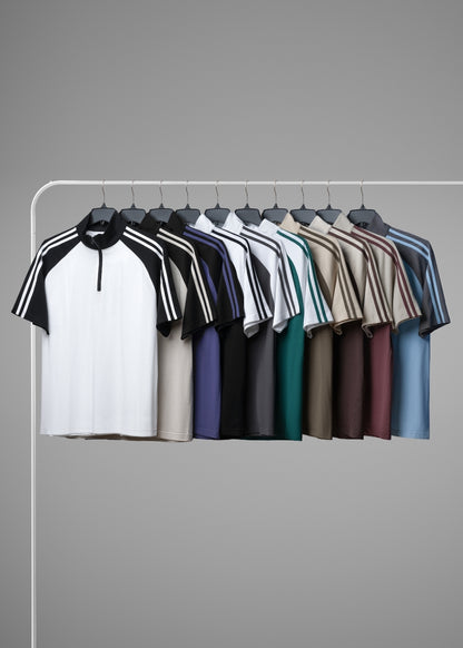 Áo Polo Raglan Mát Mềm Mại The No Style 240 Nâu Xám