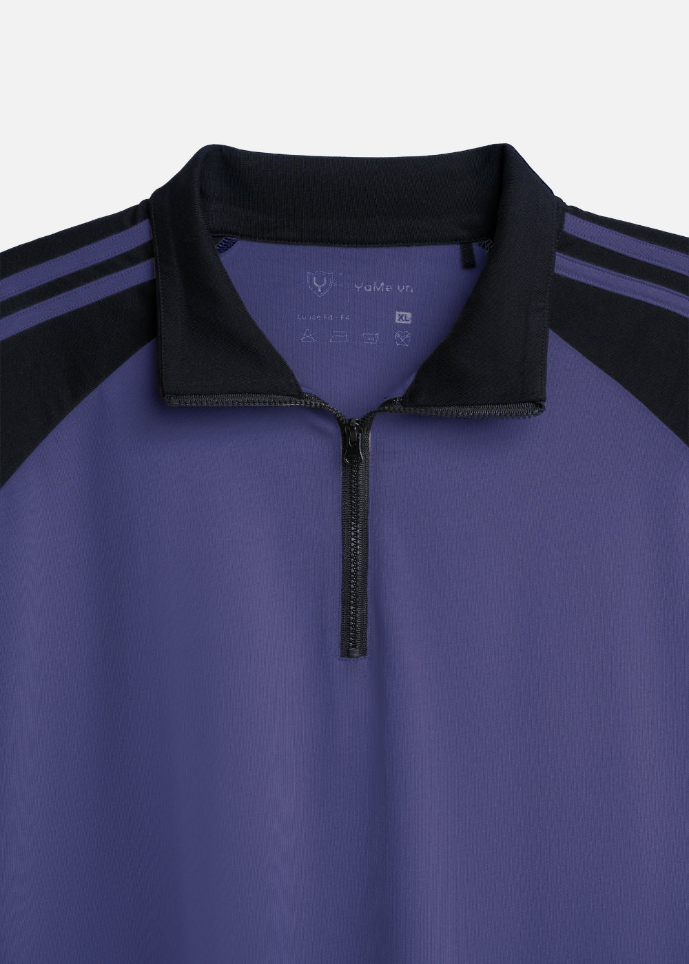 Áo Polo Raglan Mát Mềm Mại The No Style 240 Xanh Dương Đen