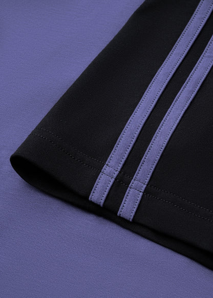 Áo Polo Raglan Mát Mềm Mại The No Style 240 Xanh Dương Đen