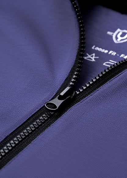 Áo Polo Raglan Mát Mềm Mại The No Style 240 Xanh Dương Đen