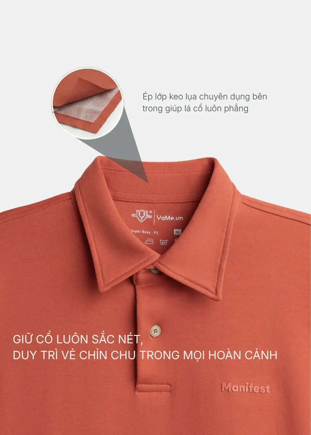 Áo Thun Cổ Polo CloudTouch™ Boxy Hack Dáng Che Bụng Cổ Áo Bản Lớn Cá Tính The No Style 249 Màu Xám Đậm 93 Dáng Hộp F5