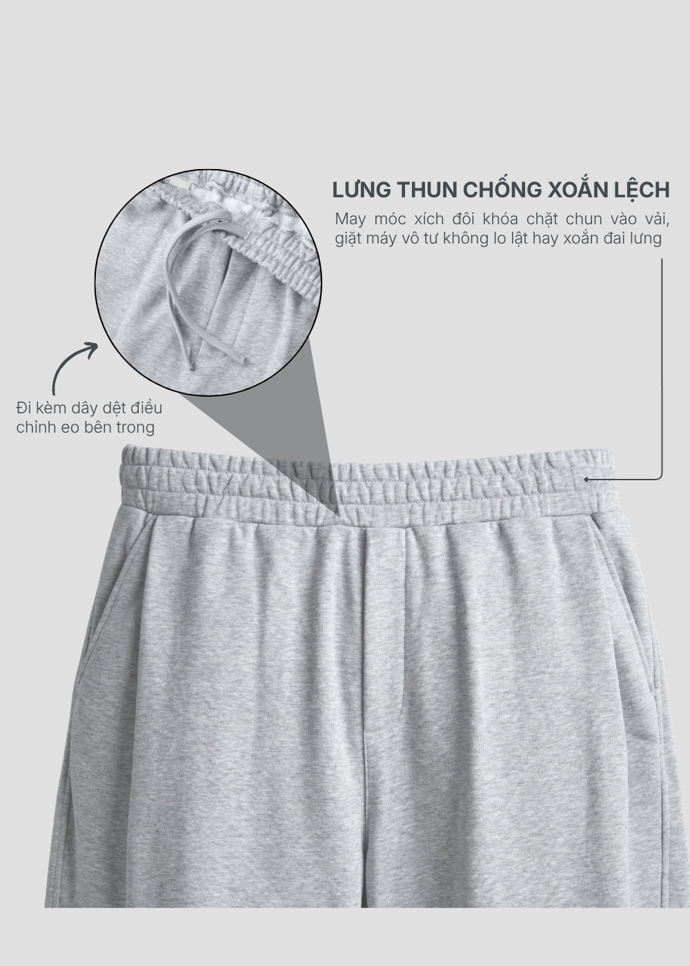Quần Easy Pant Baggy Fit CloudTouch™ Mềm Mại Ống Cong Thoải Mái The No Style 255 Màu Đen Dáng Hộp F5