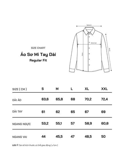 Áo Sơ Mi Tay Dài EasyCare™ Oxford Thoáng Mát Ít Nhăn The No Style 266 Màu Trắng 11 Dáng Vừa Vặn F3