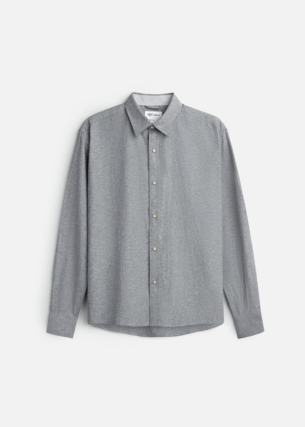 Áo Sơ Mi Tay Dài EasyCare™ Oxford Thoáng Mát Ít Nhăn The No Style 266 Màu Xám Đậm 92 Dáng Vừa Vặn F3