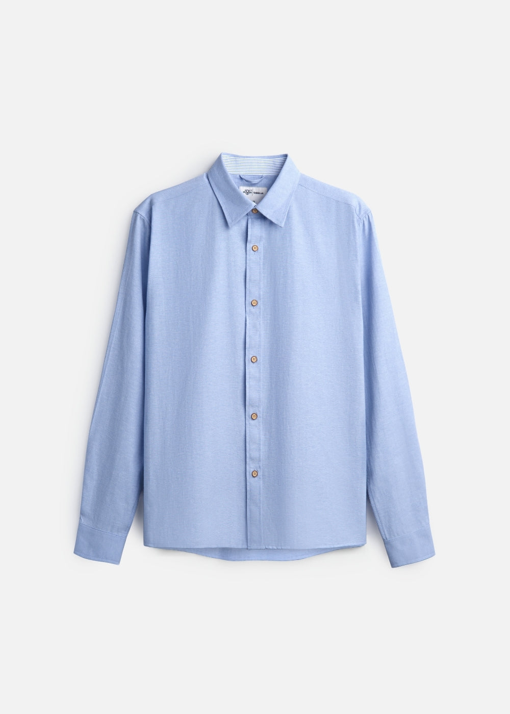 Áo Sơ Mi Tay Dài EasyCare™ Oxford Thoáng Mát Ít Nhăn The No Style 266 Màu Xanh Beige 65 Dáng Vừa Vặn F3