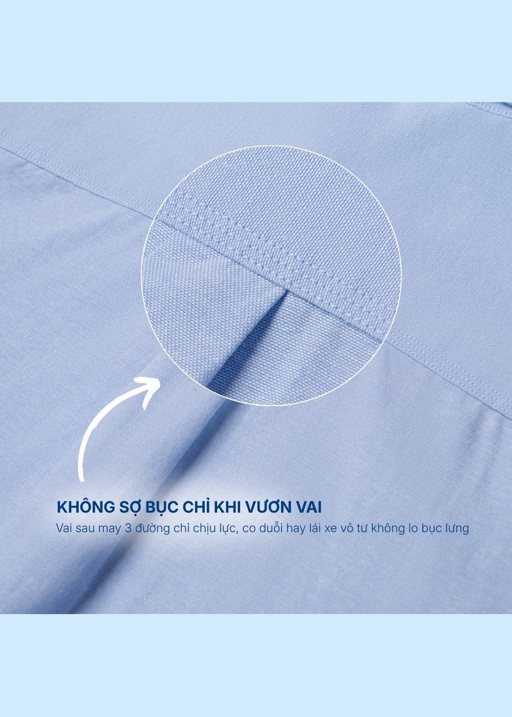 Áo Sơ Mi Tay Dài EasyCare™ Oxford Thoáng Mát Ít Nhăn The No Style 266 Màu Trắng 11 Dáng Vừa Vặn F3