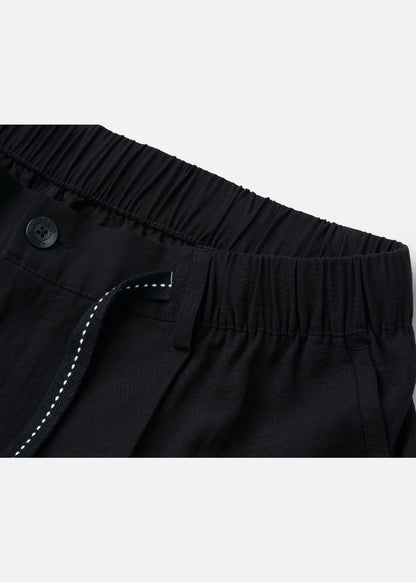 Quần Easy Pant Loose Fit AirDry™ Vải Dệt Xước Thoáng Da Lưng Thun Co Giãn The No Style 279 Màu Đen 99 Dáng Rộng Rãi F4