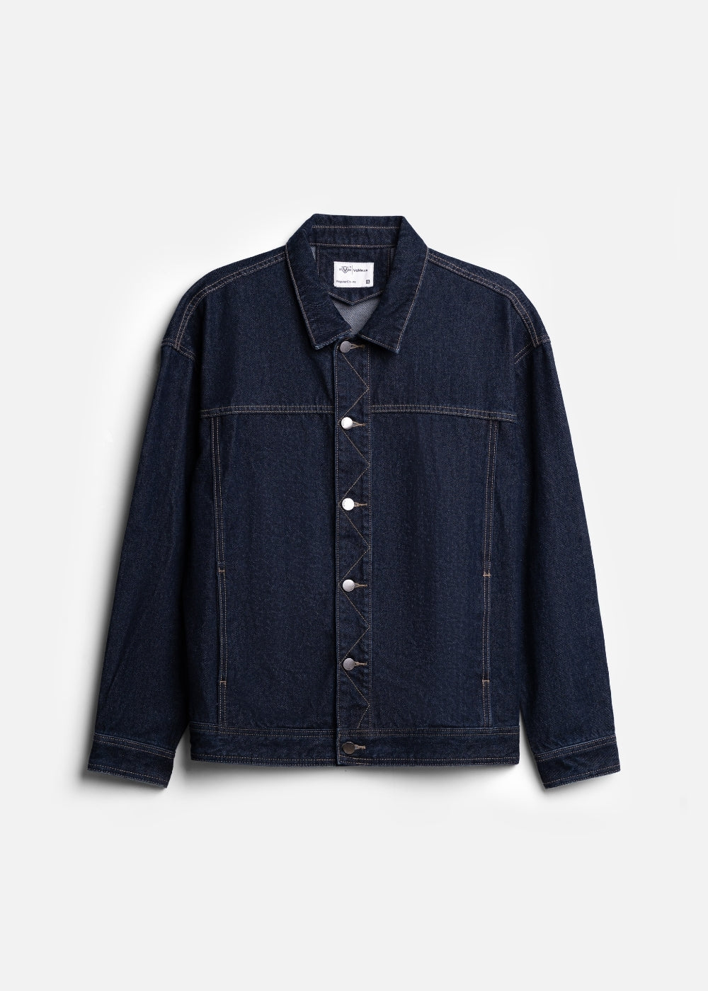 Áo khoác Jean Bền Đứng Phom The Original 001 Xanh Đậm