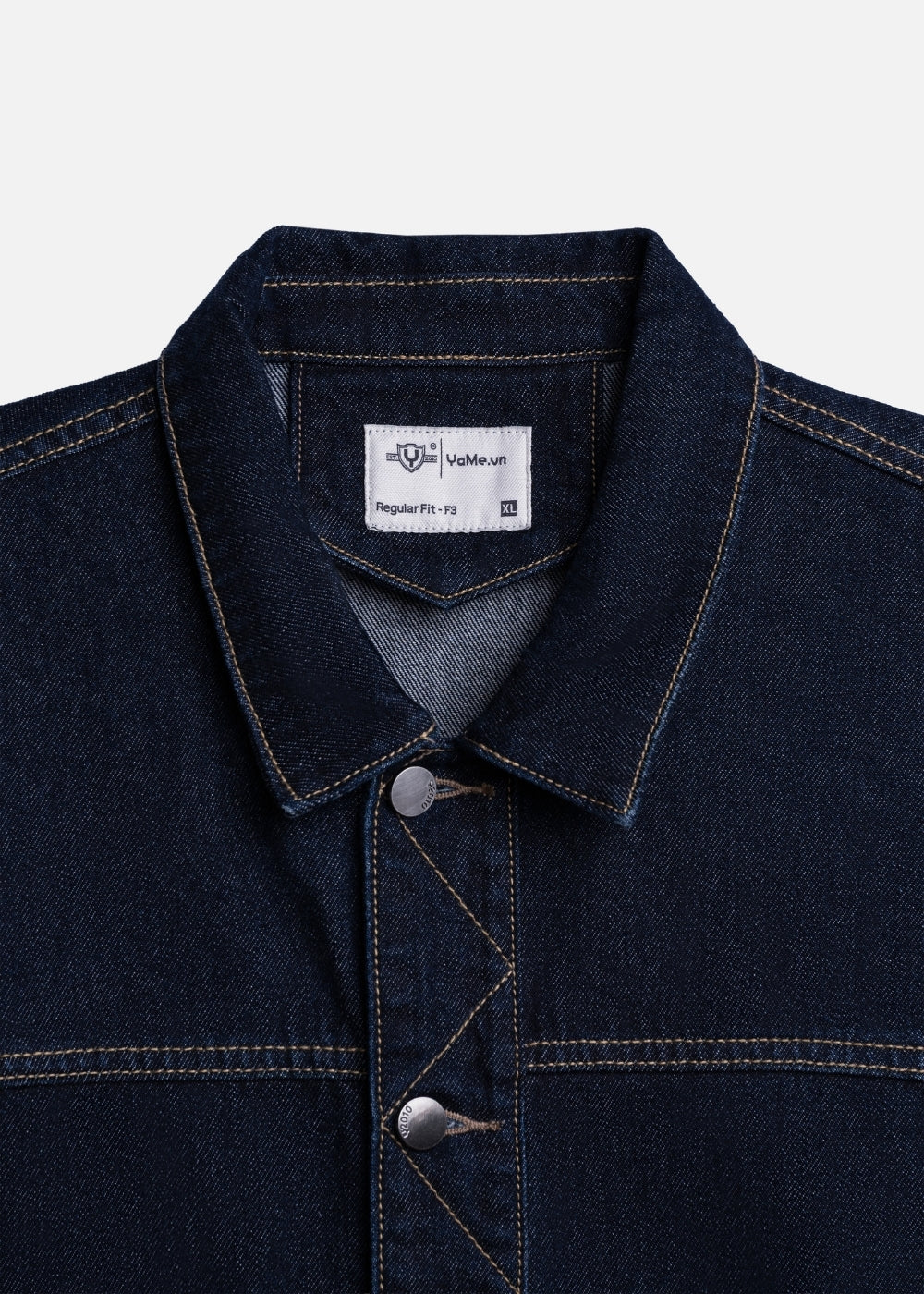 Áo khoác Jean Bền Đứng Phom The Original 001 Xanh Đậm
