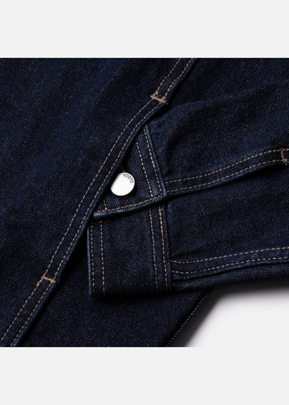 Áo khoác Jean Bền Đứng Phom The Original 001 Xanh Đậm