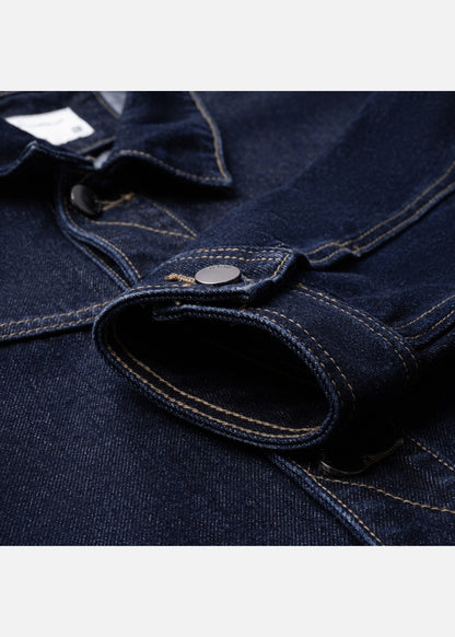 Áo khoác Jean Bền Đứng Phom The Original 001 Xanh Đậm