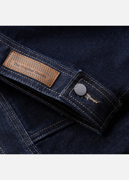 Áo khoác Jean Bền Đứng Phom The Original 001 Xanh Đậm