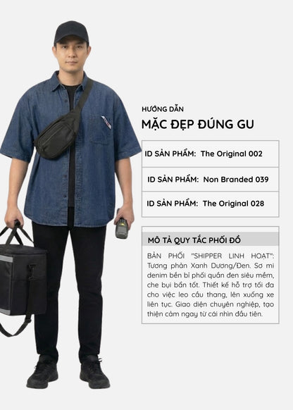 Quần Jeans Slimfit Co Giãn The Original 028 Đen