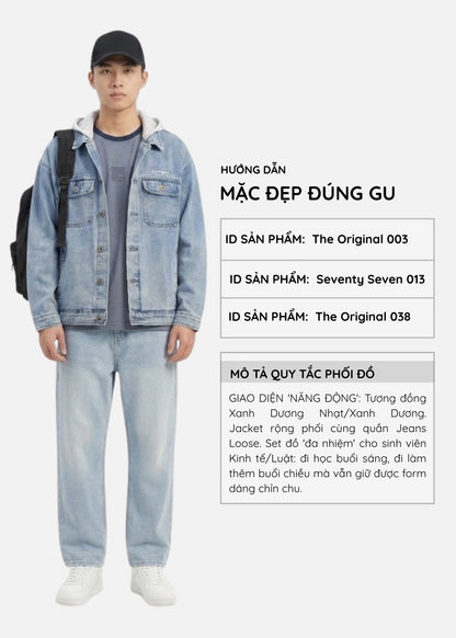 Quần Jeans Loose Bền Bỉ The Original 038 Xám