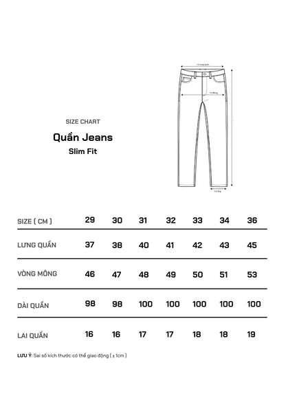 Quần Jeans Slimfit Coolmax® Thoáng Mát The Original 007 Xanh Dương Nhạt