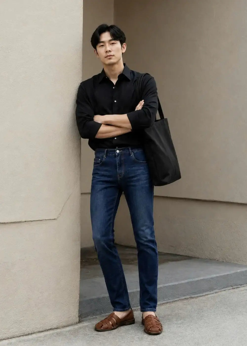 Quần Jeans Slim Fit CloudTouch™ Mềm Co Giãn Thoải Mái The Original 018 Màu Xanh Dương Tối Dáng Ôm Vừa F2