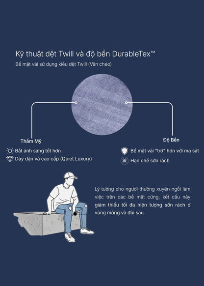 Quần Jeans Slimfit Co Giãn The Original 028 Xám