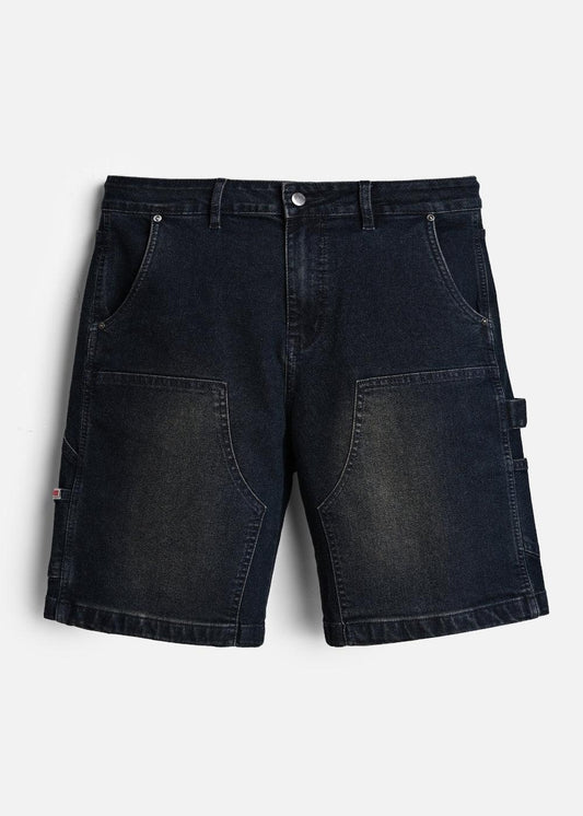 Quần Đùi Jean FlexFit™ Đắp Hai Lớp Gối Dày Dặn Giữ Form Tốt The Original 042 Màu Xanh Dương Đậm Dáng Rộng Rãi F4