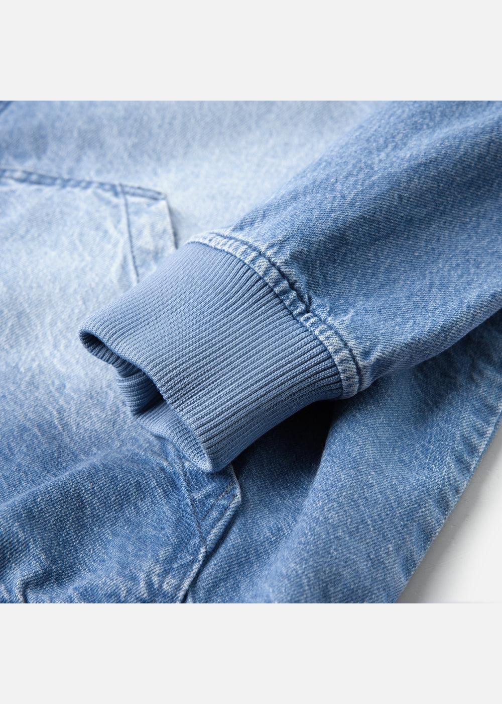 Áo Khoác Jean Bụi Bặm DurableTex™ Nón Rộng Chống Nắng The Original 052 Màu Xanh Dương Nhạt Dáng Rộng Rãi F4