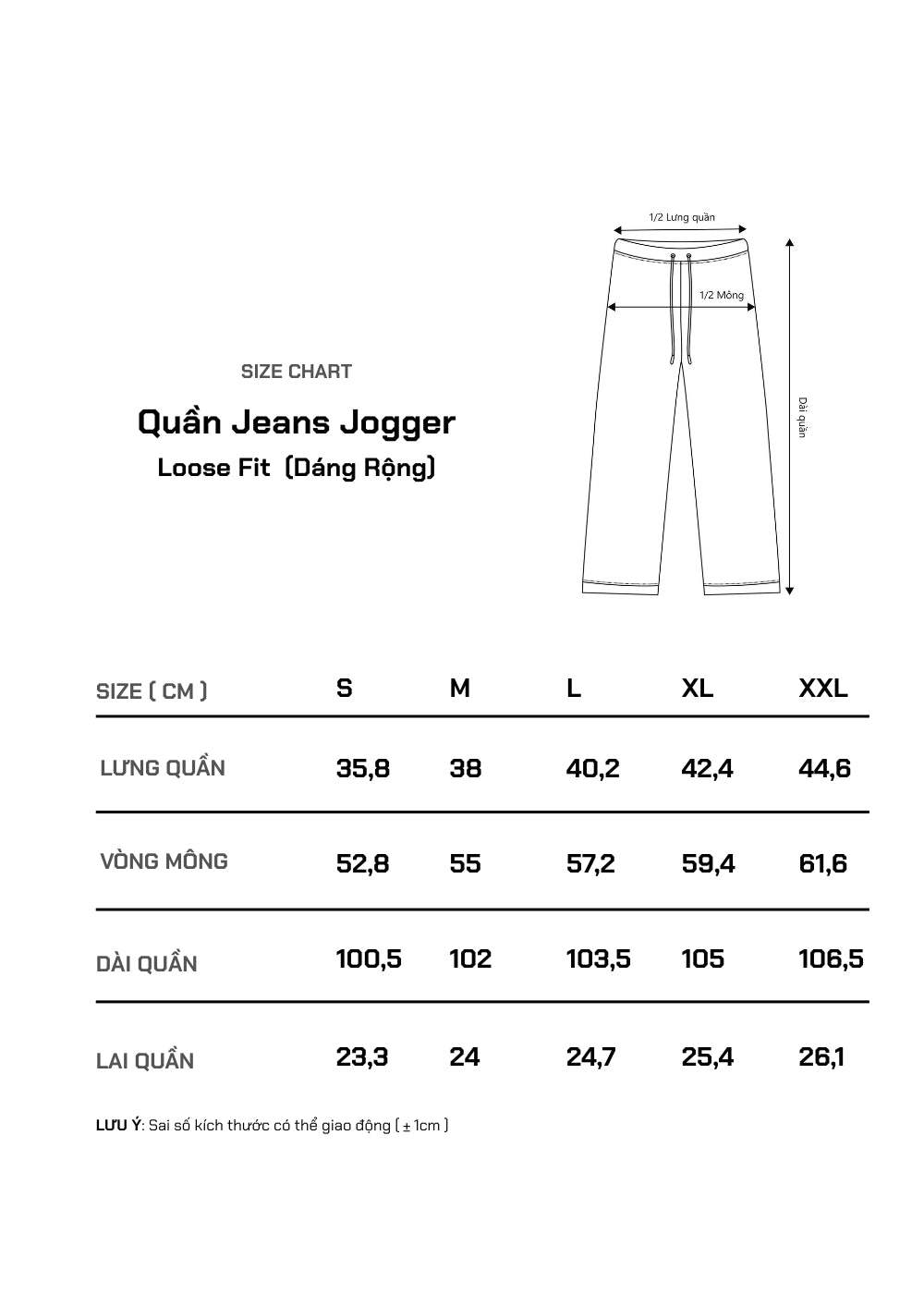 Quần Jeans Lưng Thun DurableTex™  The Original 054 Màu Xanh Jean 88 Dáng Rộng Rãi F4