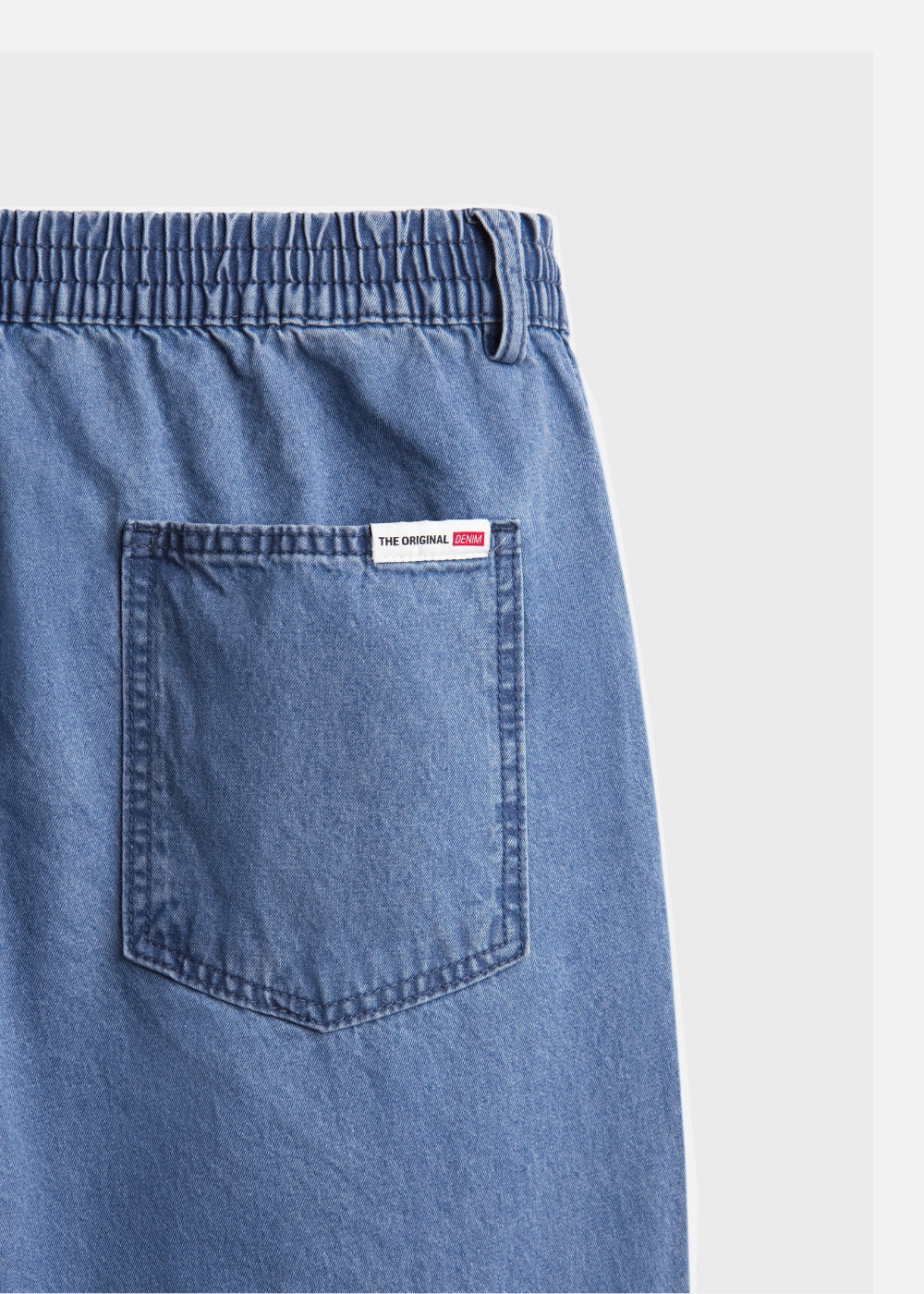 Quần Jeans Lưng Thun DurableTex™  The Original 054 Màu Xanh Jean 88 Dáng Rộng Rãi F4