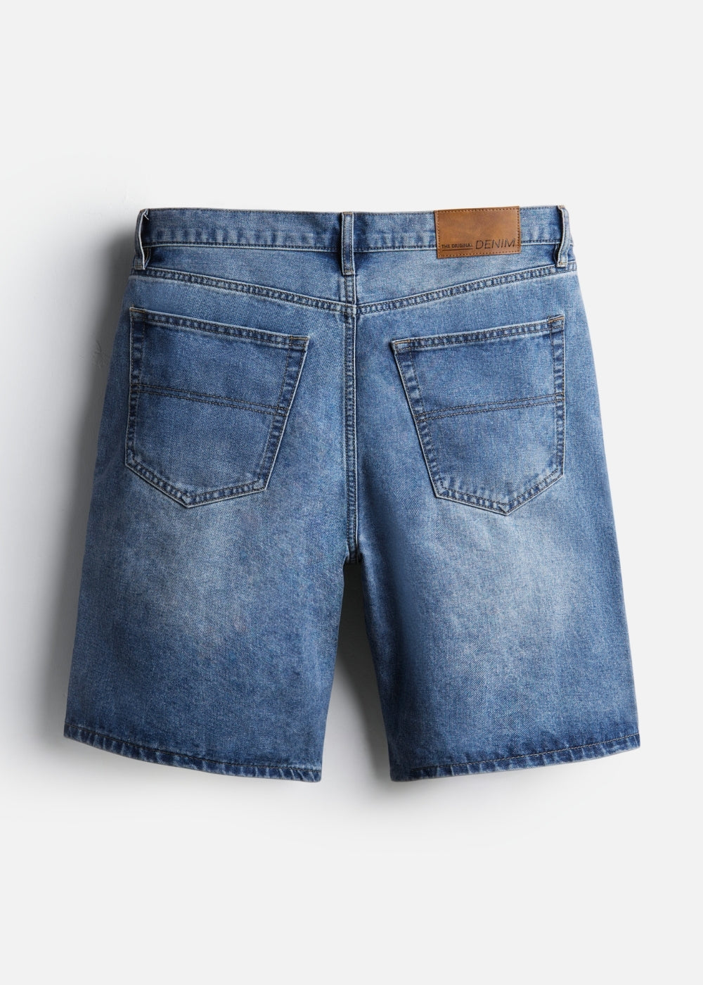 Quần Short Jeans DurableTex™ Mềm Lưng Cong Chống Hở The Original 059 Màu Xanh Jean 87 Dáng Vừa Vặn F3