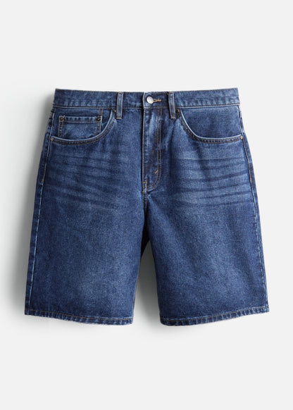 Quần Short Jeans DurableTex™ Mềm Lưng Cong Chống Hở The Original 059 Màu Xanh Jean 88 Dáng Vừa Vặn F3