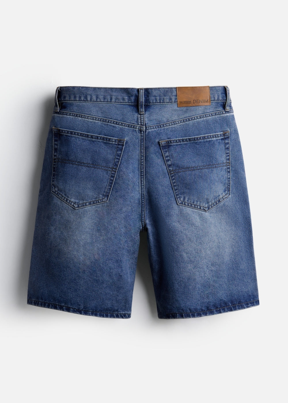 Quần Short Jeans DurableTex™ Mềm Lưng Cong Chống Hở The Original 059 Màu Xanh Jean 88 Dáng Vừa Vặn F3