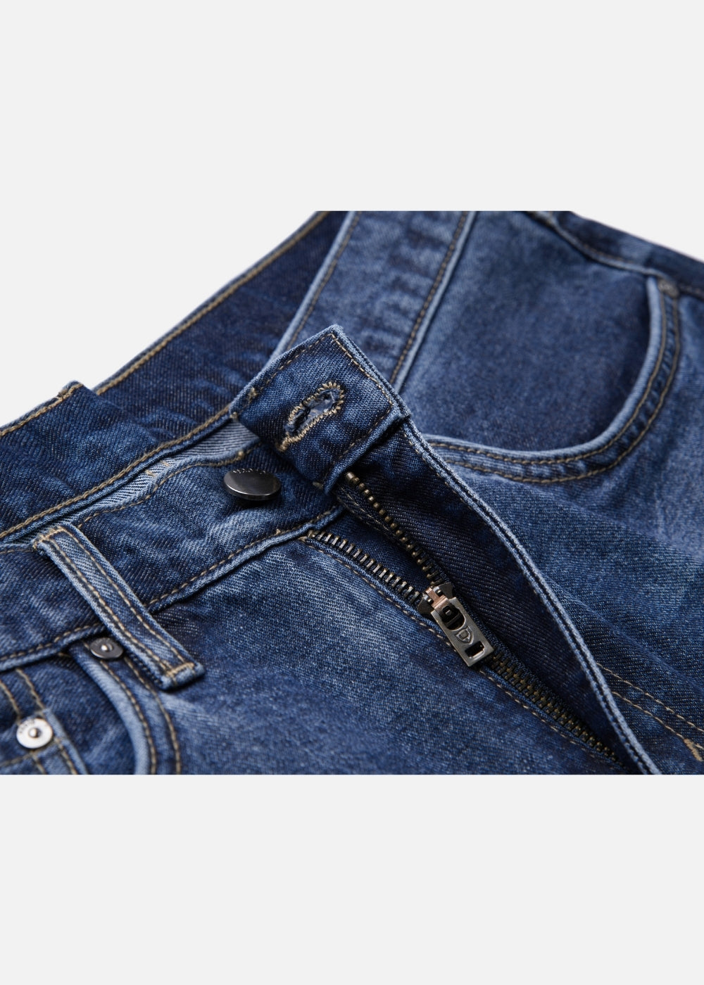 Quần Short Jeans DurableTex™ Mềm Lưng Cong Chống Hở The Original 059 Màu Xanh Jean 88 Dáng Vừa Vặn F3