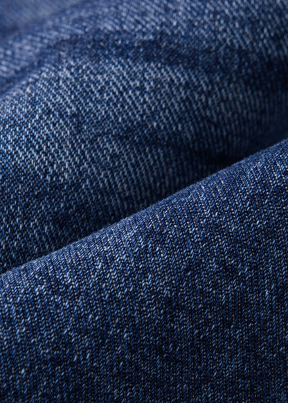 Quần Short Jeans DurableTex™ Mềm Lưng Cong Chống Hở The Original 059 Màu Xanh Jean 88 Dáng Vừa Vặn F3