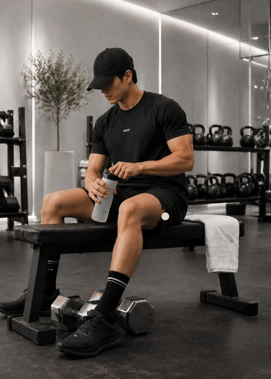 Áo Thun FlexFit™ Siêu Co Giãn Tản Nhiệt The Trainer 003 Màu Đen Dáng Thể Thao F1