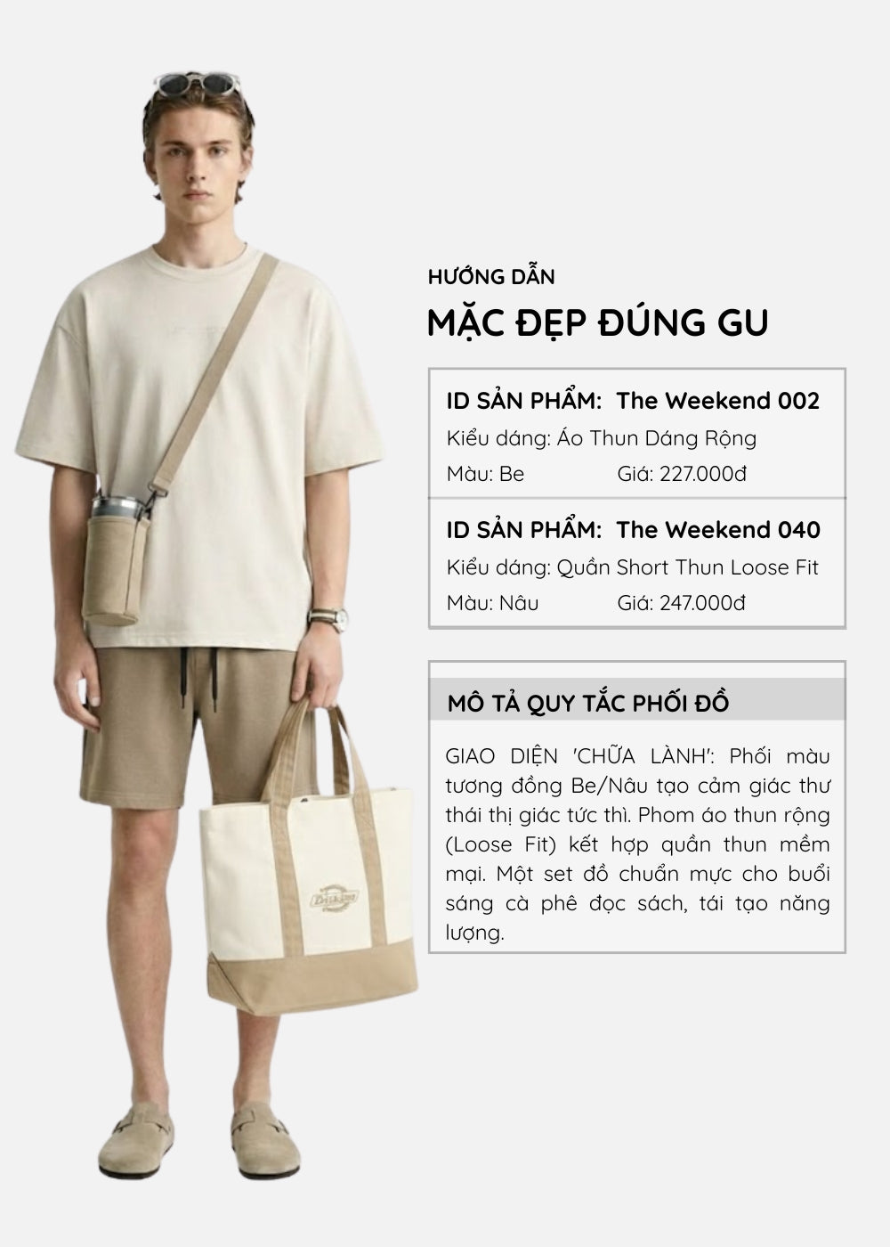 Áo Thun Suede Mềm Mịn The Weekend 002 Be