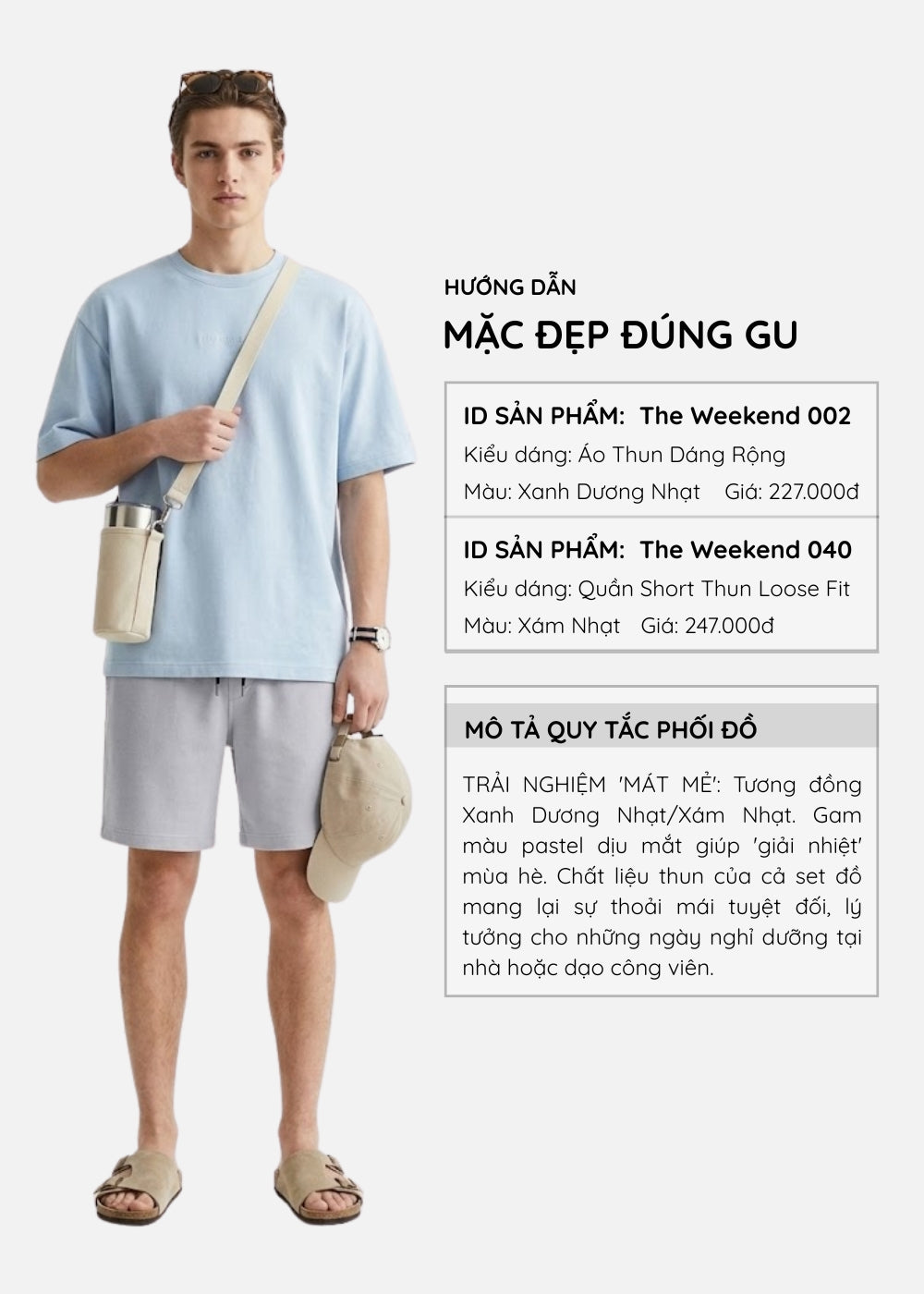 Quần Short Thun Waffle Thoáng Khí The Weekend 040 Xám Nhạt