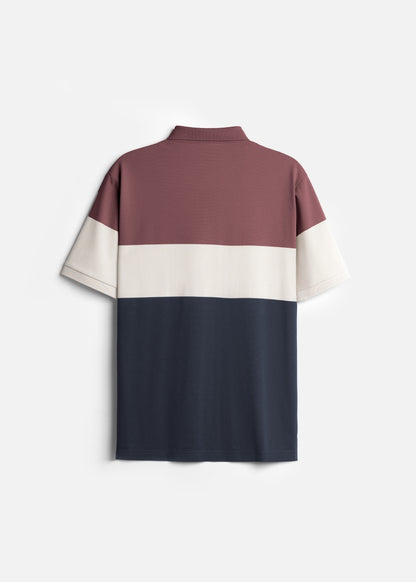 Áo Polo Pique Mềm Mịn Thoáng Khí The Weekend 003 Đỏ Xám