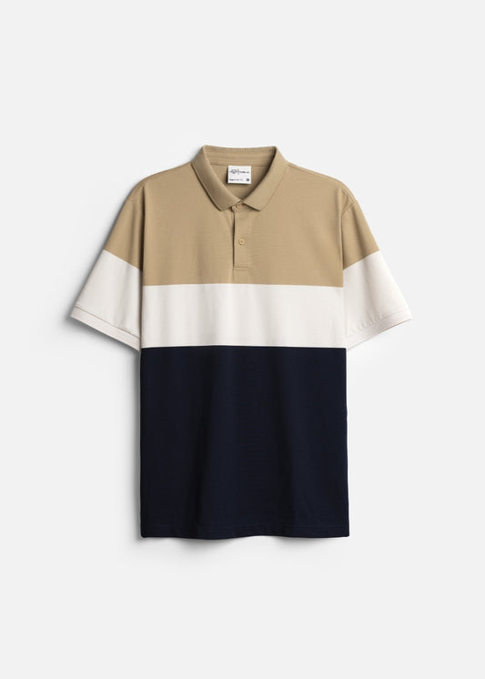 Áo Polo Pique Mềm Mịn Thoáng Khí The Weekend 003 Vàng Xanh Dương