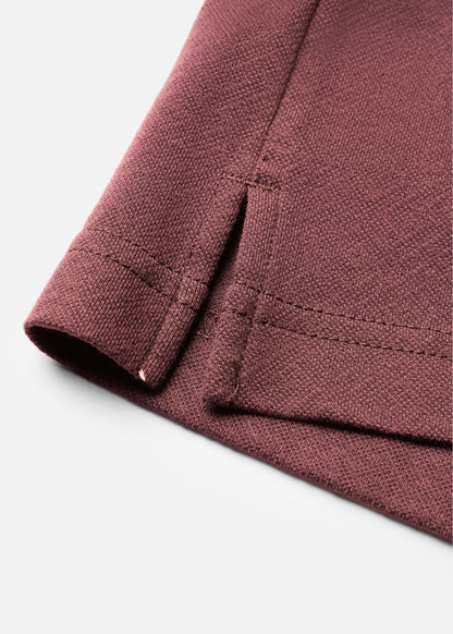 Áo Polo Co Giãn Thoáng Khí The Weekend 007 Nâu Đậm