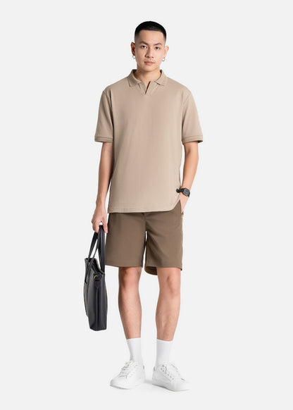 Áo Polo Co Giãn Thoáng Khí The Weekend 007 Nâu Nhạt