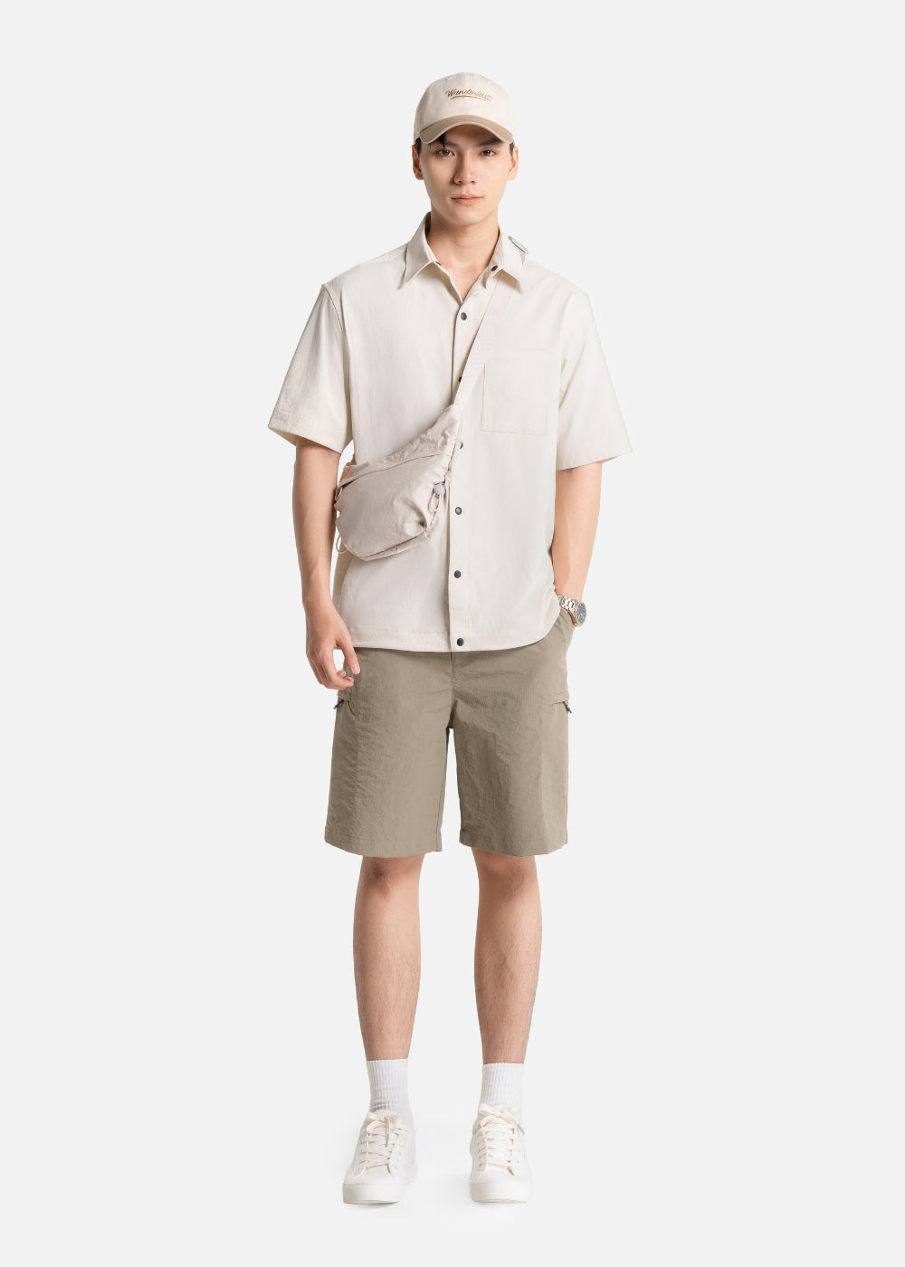 Quần Short Dù Siêu Nhẹ Trượt Nước The Weekend 045 Nâu