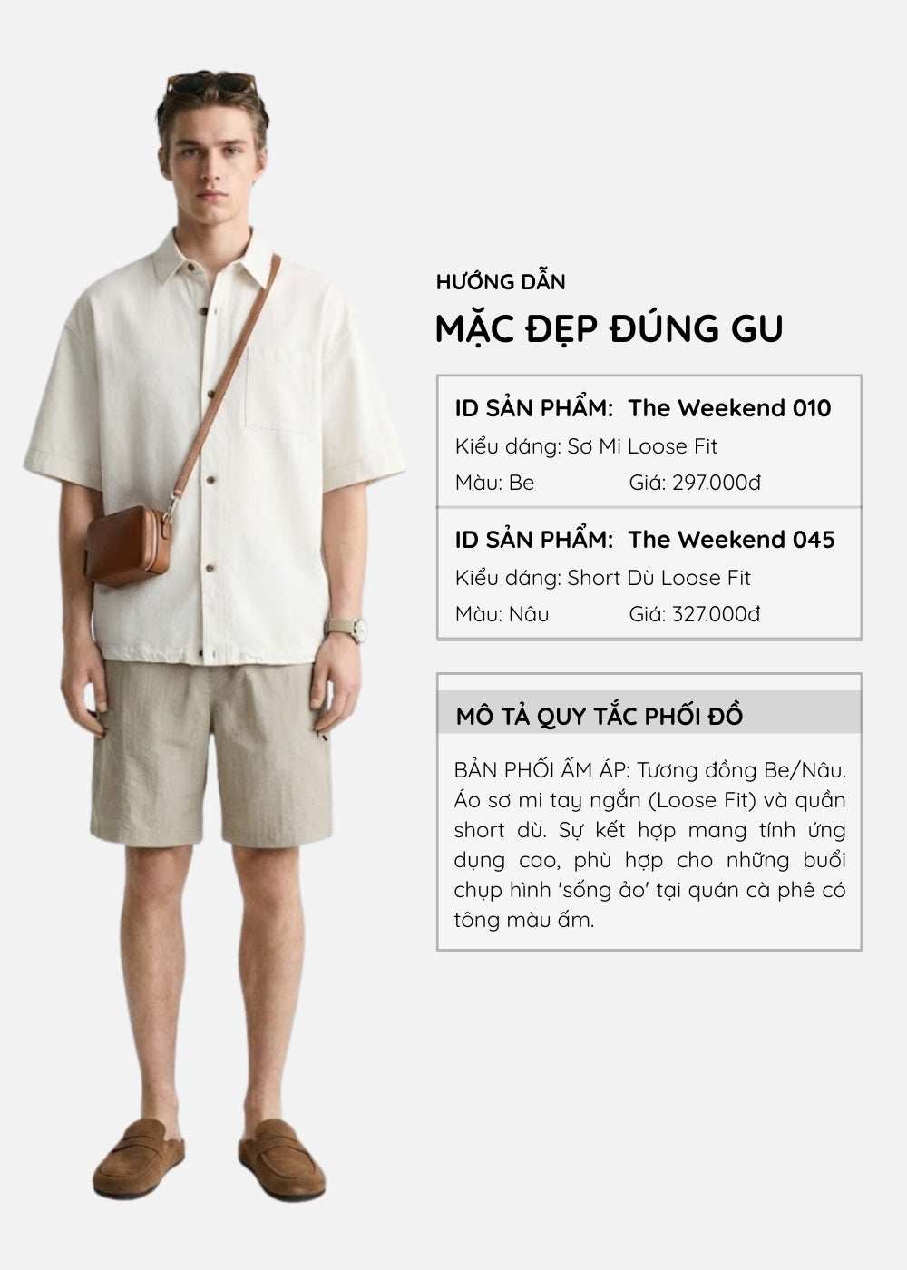 Quần Short Dù Siêu Nhẹ Trượt Nước The Weekend 045 Nâu