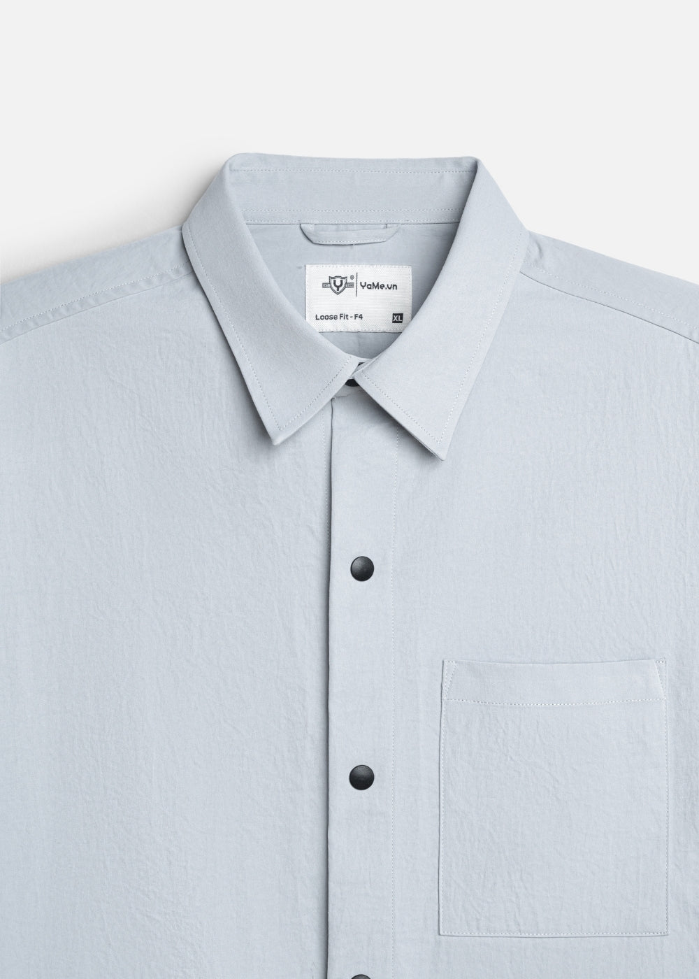 Áo Sơ Mi Tay Ngắn Bền Mềm Mịn The Weekend 010 Xám Nhạt