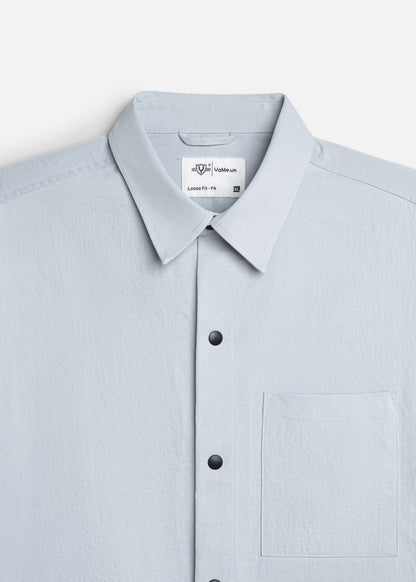Áo Sơ Mi Tay Ngắn Bền Mềm Mịn The Weekend 010 Xám Nhạt