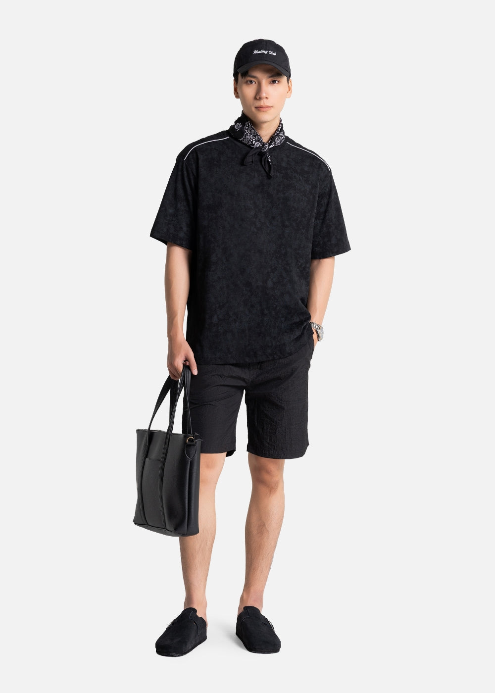 Quần Short Dù Siêu Nhẹ Trượt Nước The Weekend 039 Đen