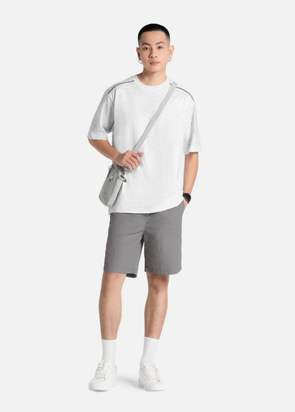 Áo Thun Thoáng Mát Vải Hiệu Ứng Loang The Weekend 027 Trắng