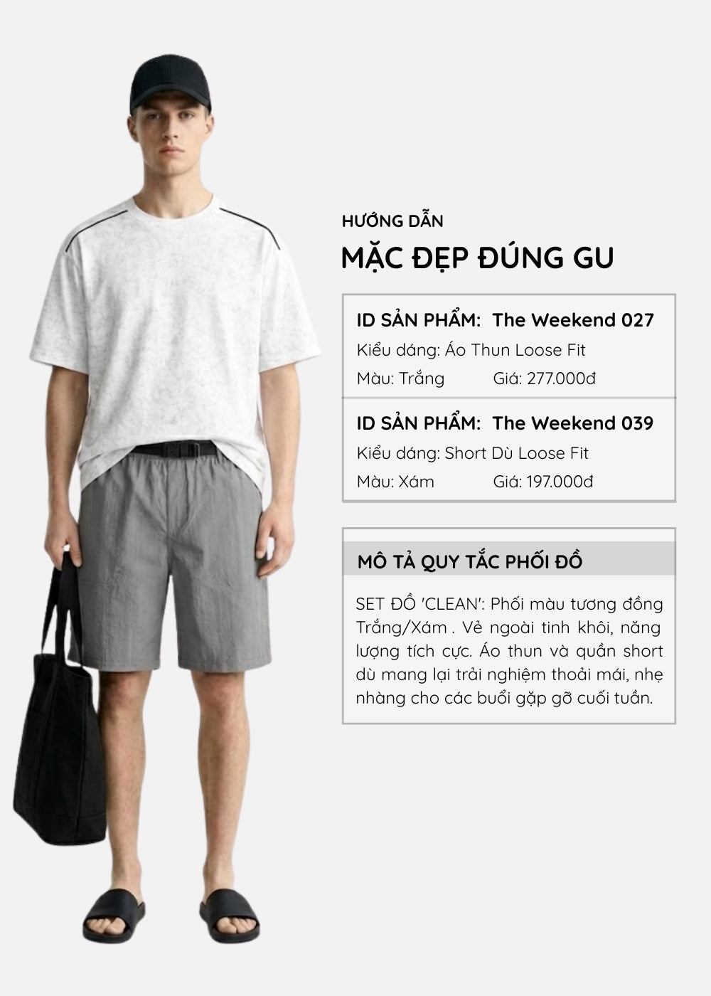 Áo Thun Thoáng Mát Vải Hiệu Ứng Loang The Weekend 027 Trắng